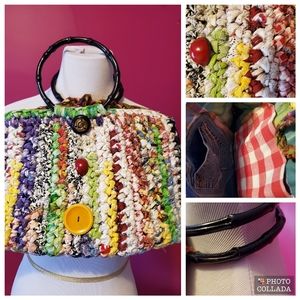 Handmade unique crochet bag